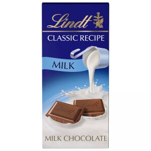 LINDT CLASSIC RECIPE MILK CHOCOLATE 4.4 OZ BAR